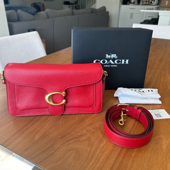 Coach Tabby 26 Bag in Sport Red - Picture 1 of 13